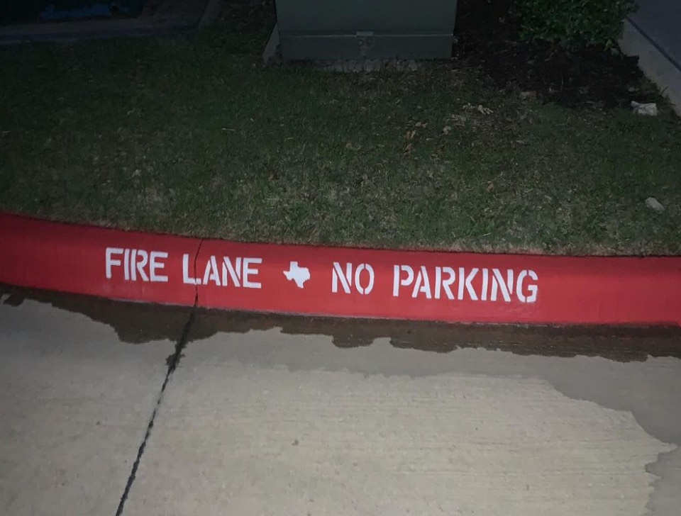 parking lot striping